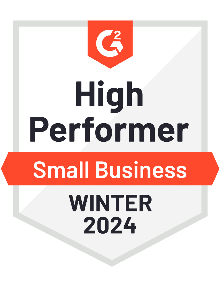 G2 High Performer Small Business Winter 2024